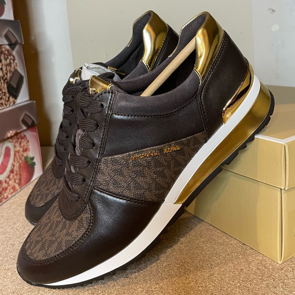 Michael Kors Allie Wrap Trainer Leather